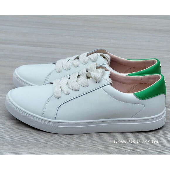 Kate Spade Womens White Alanna Lace Up Sneaker Shoes US 8.5 EU 39 - Picture 1 of 4